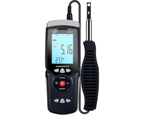 Анемометр Benetech професійний GT8911 USB, 0,3-30м/с, 0-45°C (GT8911) 