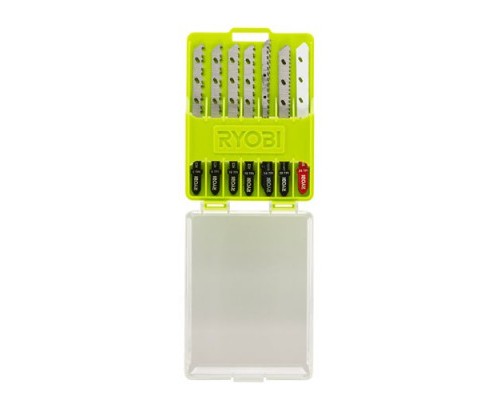 Полотно Ryobi для електролобзика RAK10JSBWM, набір 10 шт, для дерева та металу (5132002811)