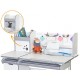 Парта Mealux Hamilton Multicolor Pink (BD-680 W/G MC+PN з полицею)