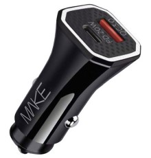 Зарядний пристрій MAKE car 38W PD+QC Black (MCW-34PBK)