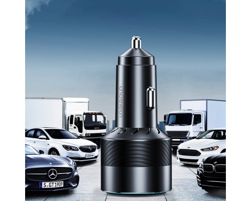 Зарядний пристрій Choetech car 2хUSB-C+USB-A 130W QC3.0/PD/PPS black (TC0011-BK)
