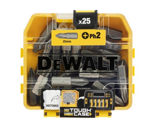 Набір біт DeWALT Philips, Ph2, L=25 мм, 25 шт (DT71522)