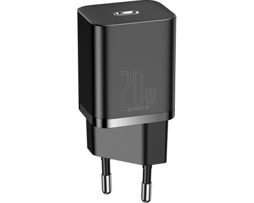 Зарядний пристрій Baseus Super Si 1C 20W With Cable Type-C/iP Black (TZCCSUP-B01)