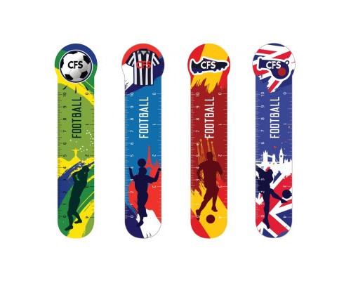 Закладки для книг Cool For School пластикові Football 4 шт (CF69110-03) Закладки для книг Cool For School пластикові Football 4 шт (CF69110-03)