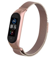 Ремінець до фітнес браслета Armorstandart Milanese Magnetic Band 503 для Xiaomi Mi Band 6/5 Rose Gold (ARM57183)