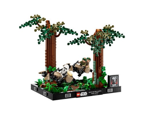 Конструктор LEGO Star Wars Діорама Погоня на спідері на Ендорі 608 деталей (75353)