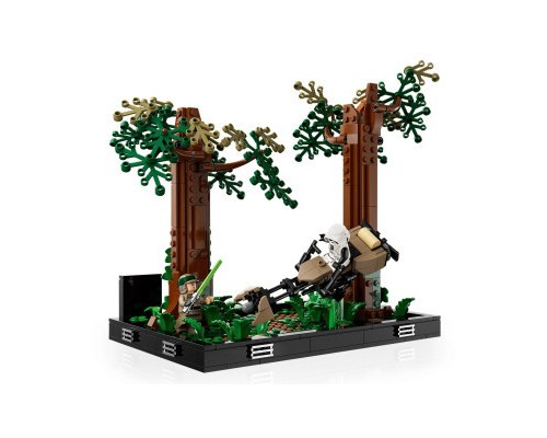 Конструктор LEGO Star Wars Діорама Погоня на спідері на Ендорі 608 деталей (75353)