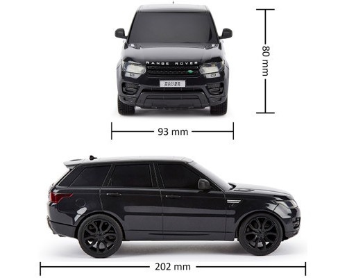 Радіокерована іграшка KS Drive Land Range Rover Sport 1:24, 2.4Ghz чорний (124GRRB)