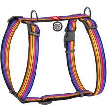 Шлея для собак WAUDOG Nylon з QR паспортом анатомічна H-подібна 