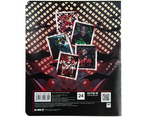 Зошит Kite DC Comics 24 аркушів, лінія (DC23-239)