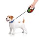 Повідок для собак WAUDOG R-leash Калина світловідбиваюча стрічка M 5 м (8125-0228-01)