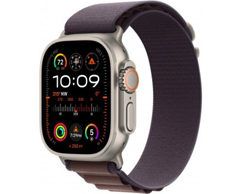 Смарт-годинник Apple Watch Ultra 2 GPS + Cellular, 49mm Titanium Case with Indigo Alpine Loop - Medium (MRET3UL/A)