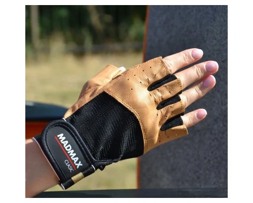 Рукавички для фітнесу MadMax MFG-248 Clasic Brown XL (MFG-248-Brown_XL)