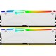 Модуль пам'яті для комп'ютера DDR5 64GB (2x32GB) 5600 MHz Beast White RGB Kingston Fury (ex.HyperX) (KF556C36BWEAK2-64)