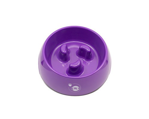 Посуд для собак KIKA Миска для повільного харчування XL фіолетова (SDML990054BXLV)
