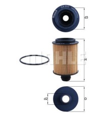 Фільтр масляний Mahle OX553D