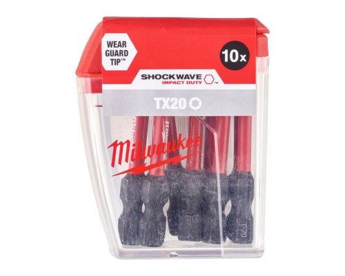 Набір біт Milwaukee SHOCKWAVE, TX20, 50мм, 10шт (4932430877)