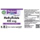 Вітамін Bluebonnet Nutrition Метилфолат (B9) 400мкг, Cellular Active, Methylfolate, 60 вегетаріанських (BLB0456)