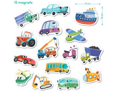 Пазл DoDo Набір магнітів Транспорт (200260)