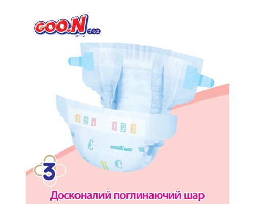Підгузки GOO.N Plus для новонароджених до 5 кг розмір NB 76 шт (21000626)