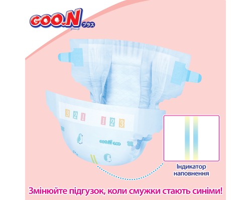 Підгузки GOO.N Plus для новонароджених до 5 кг розмір NB 76 шт (21000626)