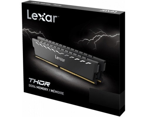 Модуль пам'яті для комп'ютера DDR4 16GB (2x8GB) 3200 MHz Thor Dark Gray Lexar (LD4BU008G-R3200GDXG)
