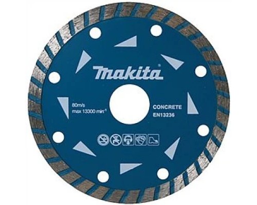 Круг відрізний Makita алмазний по бетону турбо 180х22.23 мм (D-41648)