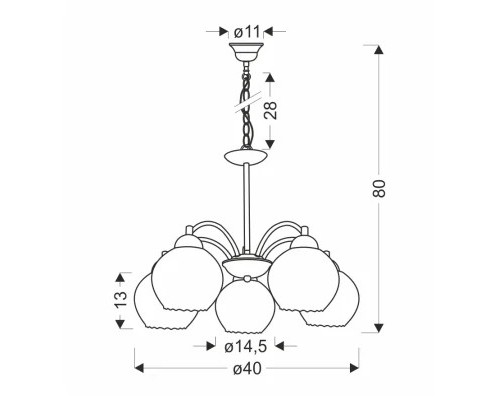 Люстра Candellux Baida (35-17123)