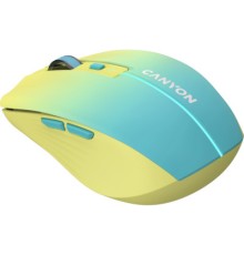 Мишка Canyon MW-44 LED Rechargeable Wireless/Bluetooth Yellow Blue (CNS-CMSW44UA)