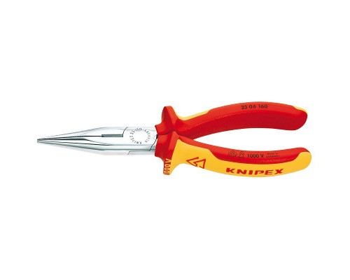 Плоскогубці KNIPEX круглогубці з ріжучими крайками діелектричні VDE (25 06 160)