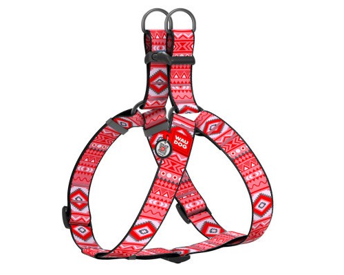 Шлея для собак WAUDOG Nylon з QR паспортом 
