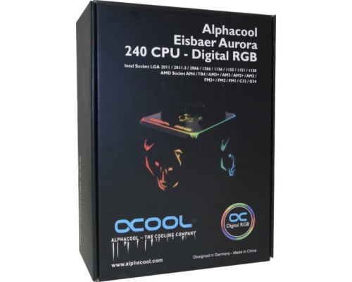 Система рідинного охолодження Alphacool AURORA 240/DIGITAL RGB 11728