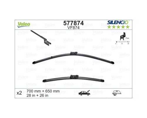 Щітка склоочисника Valeo 577874