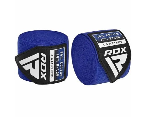 Бинт для спорту RDX для боксу RB Hand Wraps Combine 3 пари Red,Black,Blue (4.5м.) (HWC-RBU+)