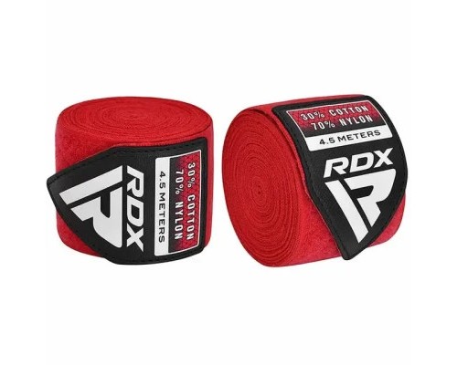 Бинт для спорту RDX для боксу RB Hand Wraps Combine 3 пари Red,Black,Blue (4.5м.) (HWC-RBU+)