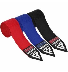 Бинт для спорту RDX для боксу RB Hand Wraps Combine 3 пари Red,Black,Blue (4.5м.) (HWC-RBU+)