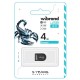 USB флеш накопичувач Wibrand 4GB Scorpio Black USB 2.0 (WI2.0/SC4M3B) 