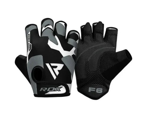 Рукавички для фітнесу RDX F6 Sumblimation Grey L (WGS-F6G-L)