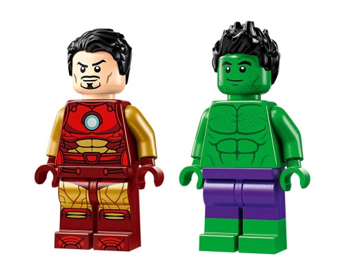 Конструктор LEGO Marvel Залізна людина на мотоциклі й Галк 68 деталей (76287)