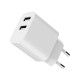 Зарядний пристрій Gembird 2 USB-A 5V/2.4A (12W) white (TA-UC-2A12-01)