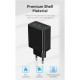 Зарядний пристрій Vention 2xUSB 36W (2xUSB-A) QC3.0 black (FBAB0-EU)