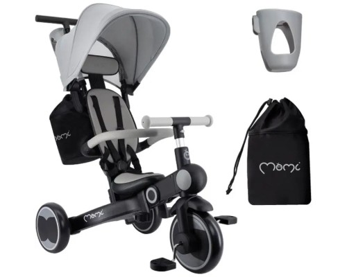 Дитячий велосипед MoMi Solivia grey 4 в 1 (ROTR00017)