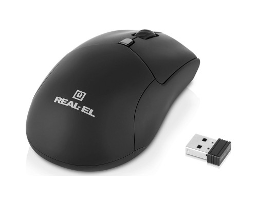 Мишка REAL-EL RM-460W Wireless/Bluetooth Black (EL123200048)