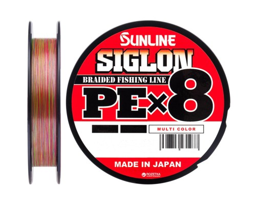 Шнур Sunline Siglon PE х8 150m 0.6/0.132mm 10lb/4.5kg Multi Color (1658.09.99)