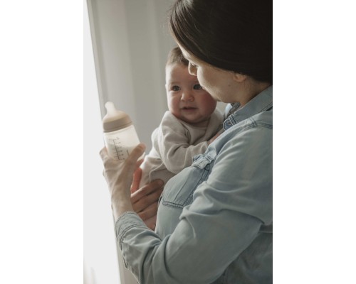 Пляшечка для годування Suavinex Zero. Zero Beige 180 мл, повільний потік (308413)