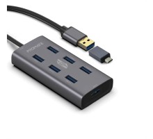 Концентратор Promate USB Hub 7 ports ezhub-7.grey (ezhub-7.grey)