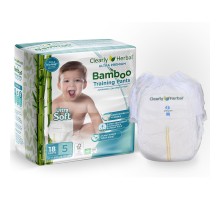 Підгузки Clearly Herbal Bamboo, розмір 5 (12-17 кг), 18 шт. (1125)