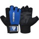 Рукавички для фітнесу RDX W1 Half Blue Plus S (WGA-W1HU-S+)