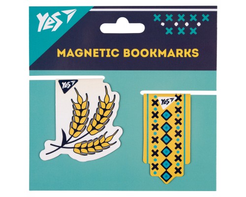 Закладки для книг Yes магнітні Ukraine, 2шт (708123)