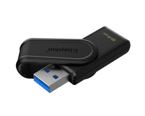 USB флеш накопичувач Kingston 64GB DataTraveler Exodia S Black USB 3.2 (DTXS/64GB)